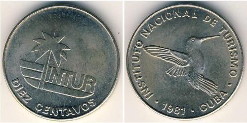 10 Centavo Cuba (1898 - ) Cuivre/Nickel 