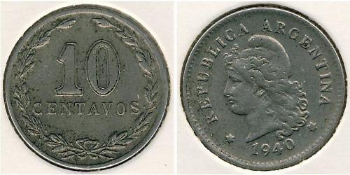 10 Centavo Argentinien (1861 - ) Kupfer/Nickel 