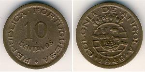 10 Centavo Portuguese Angola (1575-1975) Kupfer/Nickel 