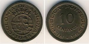 10 Centavo Portuguese Angola (1575-1975) Kupfer/Nickel 