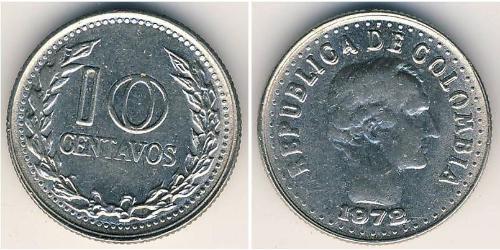 10 Centavo Republik Kolumbien  (1886 - ) Kupfer/Nickel 