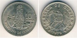 10 Centavo República de Guatemala (1838 - ) Kupfer/Nickel 