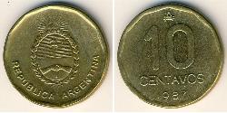 10 Centavo Argentinien (1861 - ) Laiton 