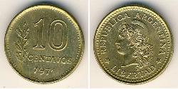 10 Centavo Argentinien (1861 - ) Laiton 
