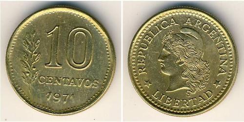 10 Centavo Argentinien (1861 - ) Laiton 