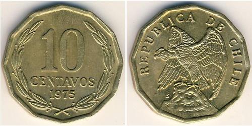 10 Centavo Chile Latón 