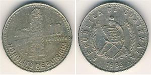10 Centavo Guatemala (1838 - ) Níquel/Cobre 