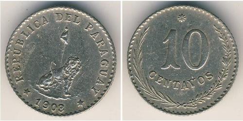 10 Centavo Paraguay (1811 - ) Níquel/Cobre 