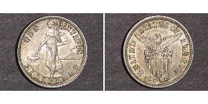 10 Centavo Filipinas Plata 