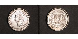 10 Centavo Dominikanische Republik Silber 