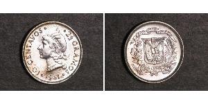 10 Centavo Dominican Republic Silver 