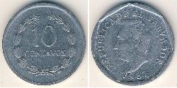 10 Centavo El Salvador (1821 - ) Stainless steel 