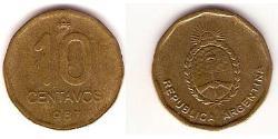 10 Centavo República Argentina (1861 - ) Tin/Aluminio/Cobre/Zinc 
