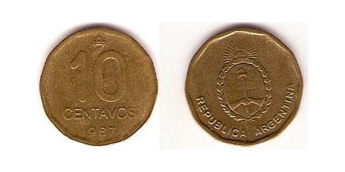 10 Centavo República Argentina (1861 - ) Tin/Aluminio/Cobre/Zinc 