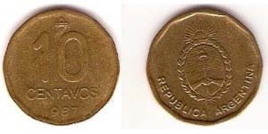 10 Centavo Argentine Republic (1861 - ) Tin/Aluminium/Copper/Zinc 