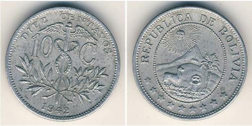 10 Centavo Bolivia (1825 - ) Zinco 