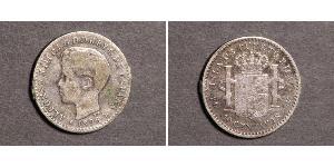 10 Centavo Puerto Rico 銀 阿方索十三世 (1886 - 1941)