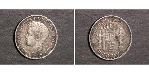10 Centavo 波多黎各 銀 阿方索十三世 (1886 - 1941)