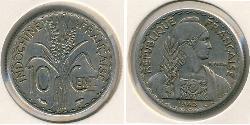 10 Centavo French Indochina (1887-1954) 镍 
