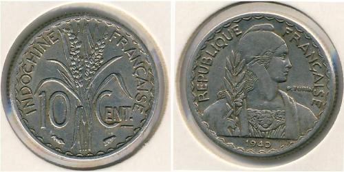 10 Centavo French Indochina (1887-1954) 镍 
