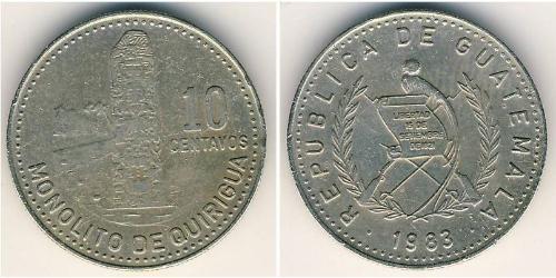 10 Centavo 危地马拉 銅/镍 