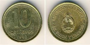 10 Centavo 阿根廷 青铜/铝 