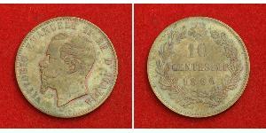 10 Centesimo Kingdom of Italy (1861-1946) Cuivre Victor Emmanuel II of Italy (1820 - 1878)