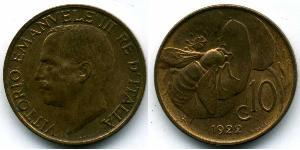 10 Centesimo Kingdom of Italy (1861-1946) Cuivre Victor-Emmanuel III d