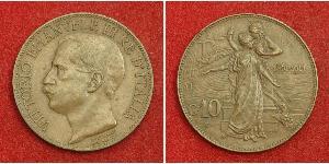 10 Centesimo Kingdom of Italy (1861-1946) Kupfer Viktor Emanuel III. (Italien) (1869 - 1947)