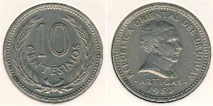10 Centesimo Uruguay (1825 - )  José Gervasio Artigas