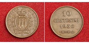 10 Centesimo 圣马力诺 (301 - ) 銅 