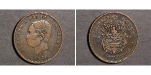 10 Centime Cambodge Bronze/Argent Norodom Ier (1834-1904)