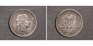 10 Centime Haiti (1804 - ) Argento 