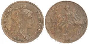 10 Centime Dritte Französische Republik (1870-1940)  Bronze 