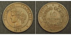 10 Centime Dritte Französische Republik (1870-1940)  Bronze 