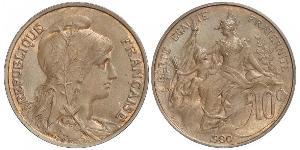 10 Centime Troisième République (1870-1940)  Bronze 