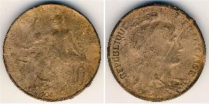 10 Centime Troisième République (1870-1940)  Bronze 