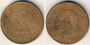 10 Centime Zweites Kaiserreich (1852-1870) Bronze Napoleon III (1808-1873)
