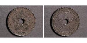 10 Centime Belgian Congo (1908 - 1960) Copper 