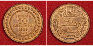10 Centime Tunisia (1956 - ) Copper 