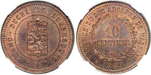 10 Centime Luxembourg (pays) Cuivre 