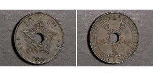 10 Centime Geschichte der Demokratischen Republik Kongo (1908 - 1960) Kupfer 