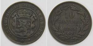10 Centime Luxemburg Kupfer 