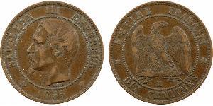10 Centime Zweites Kaiserreich (1852-1870) Kupfer Napoleon III (1808-1873)