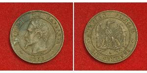 10 Centime Zweites Kaiserreich (1852-1870) Kupfer Napoleon III (1808-1873)