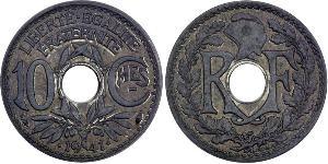 10 Centime Tercera República Francesa (1870-1940)  / Vichy France (1940-1944) Níquel/Cobre 