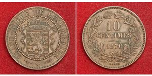 10 Centime Lussemburgo Rame 