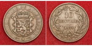 10 Centime Lussemburgo Rame 
