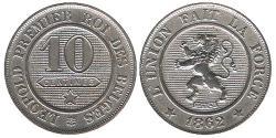 10 Centime Belgio Rame/Nichel 