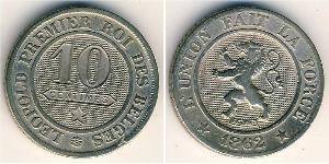 10 Centime Belgio Rame/Nichel 